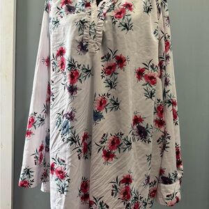 Floral Long Sleeve Women's Top